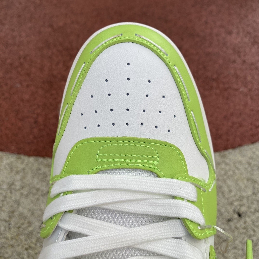 OFF-WHITE Inspired Two-Tone Arrow Logo Retro Lime Green