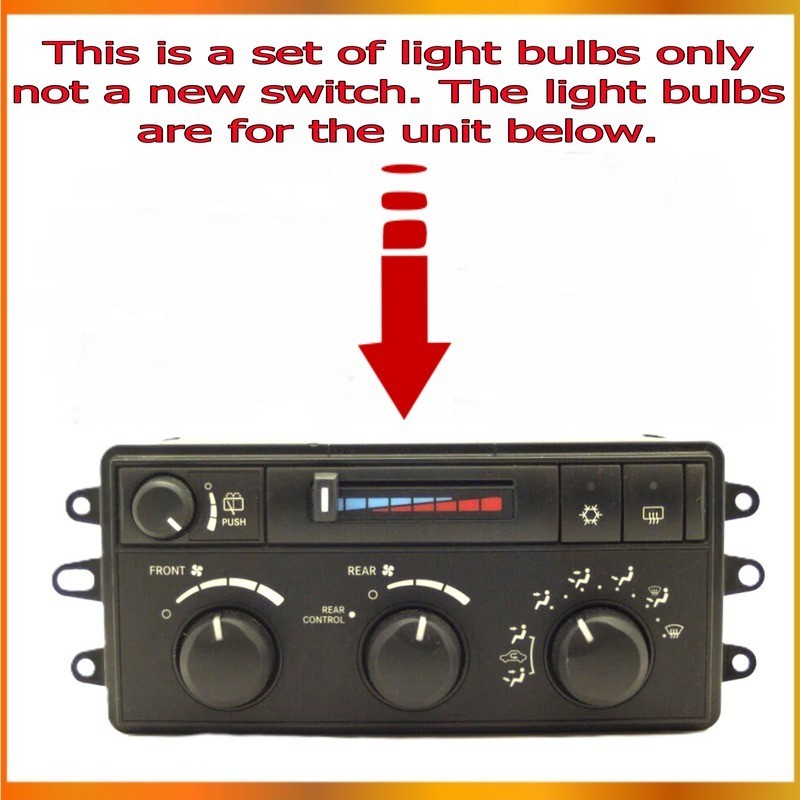 Durango and Aspen Climate Control Replacement Light Bulbs
