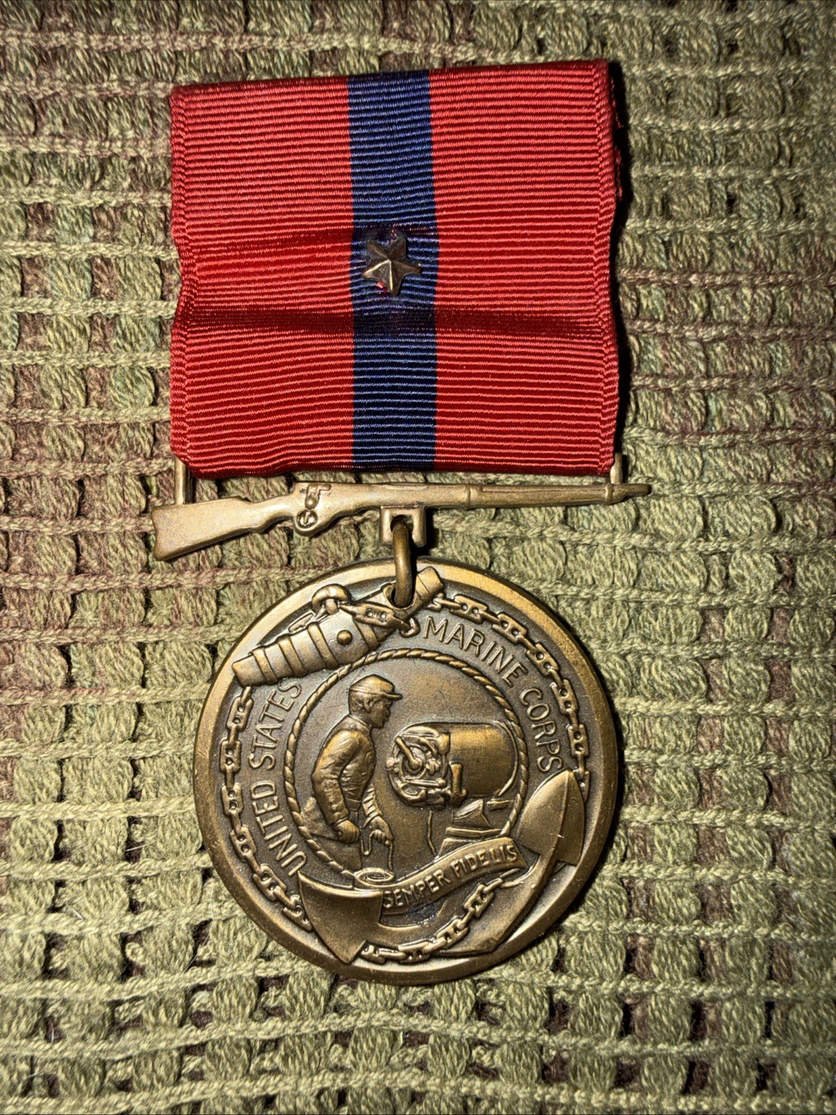 Original USMC Marine Corps Good Conduct Medal Used