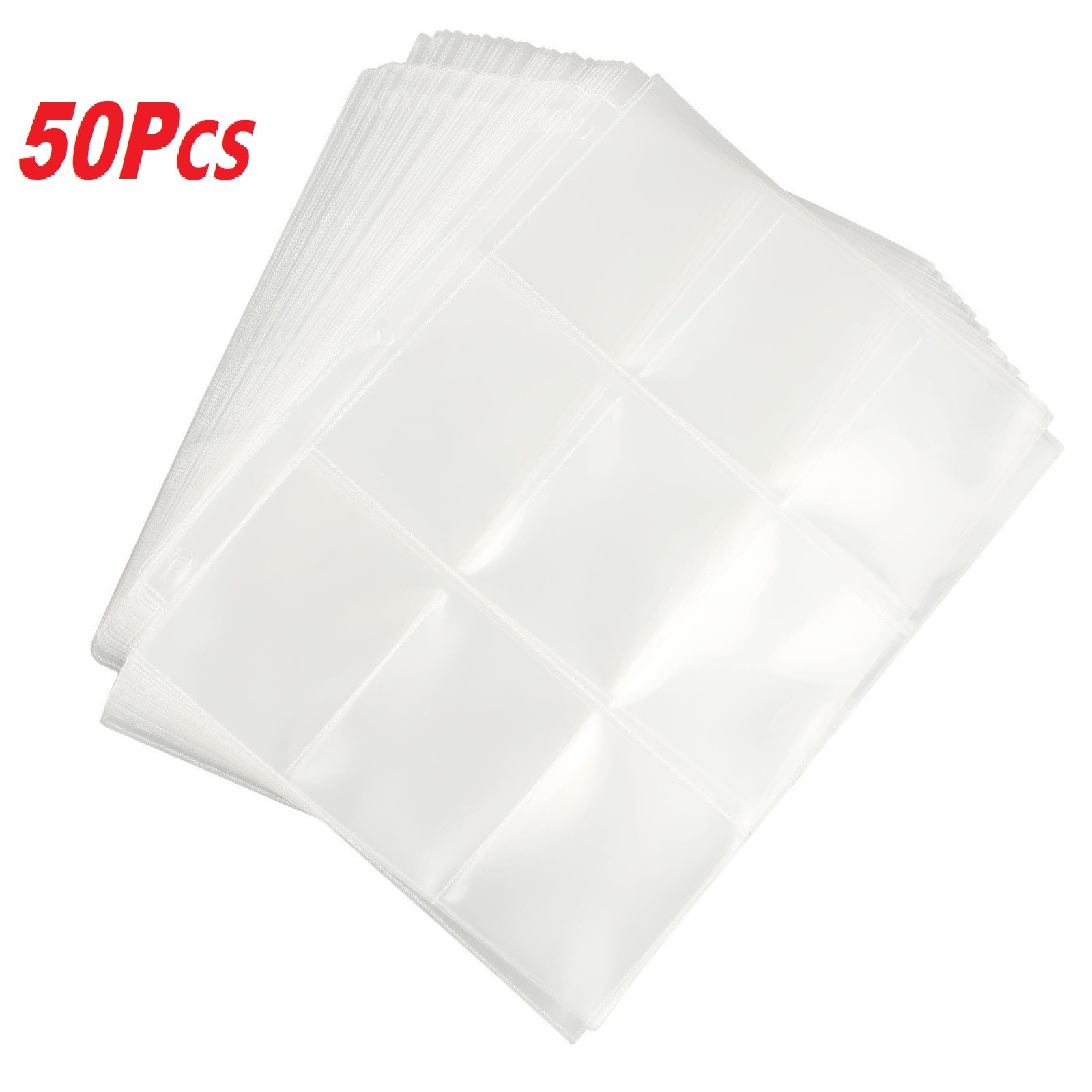 50 Pages 225 Pockets Card Sleeves Binder Album Holder Sheets For Pokemon ss