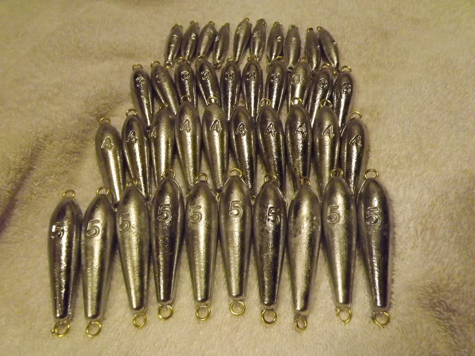 Trolling Weights  10-2oz, 10-3oz, 10-4oz and 10-5oz   FREE SHIPPING