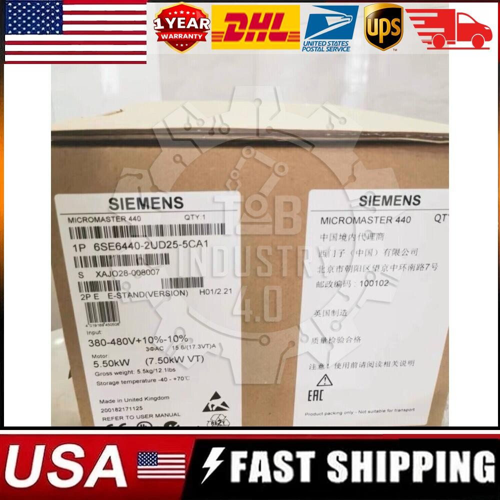 New Siemens MICROMASTER440 without filter 6SE6440-2UD25-5CA1 6SE6 440-2UD25-5CA1