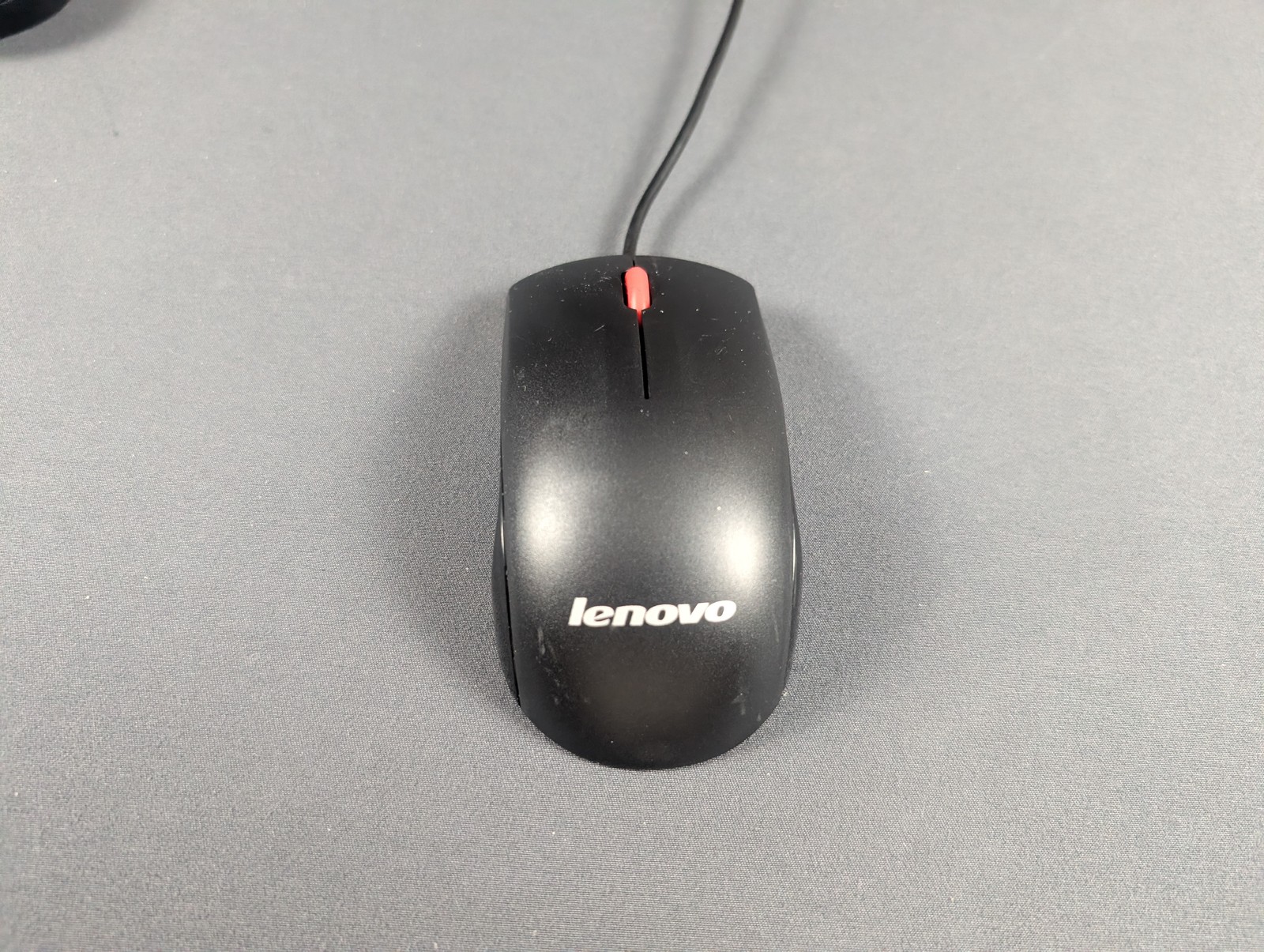 Lenovo USB Wired Optical Mouse 3-Button Scroll Black FRU 45J4889 Genuine OEM