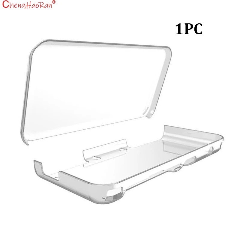 For New Nintendo 2DS XL/LL Clear Crystal Hard Shell Protective Skin Case Cover