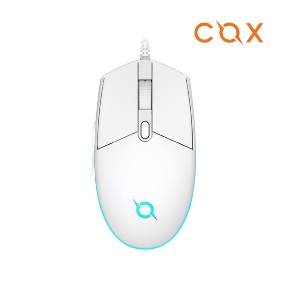 COX CM1000 LED Gaming Mouse white RGB Wired Ergonomic PC Gamer Mouse