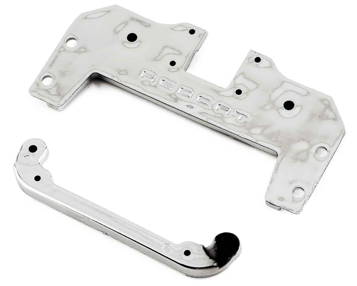 Redcat Monte Carlo/SixtyFour Steering Tray w/Steering Rack (Chrome) [RER15555]