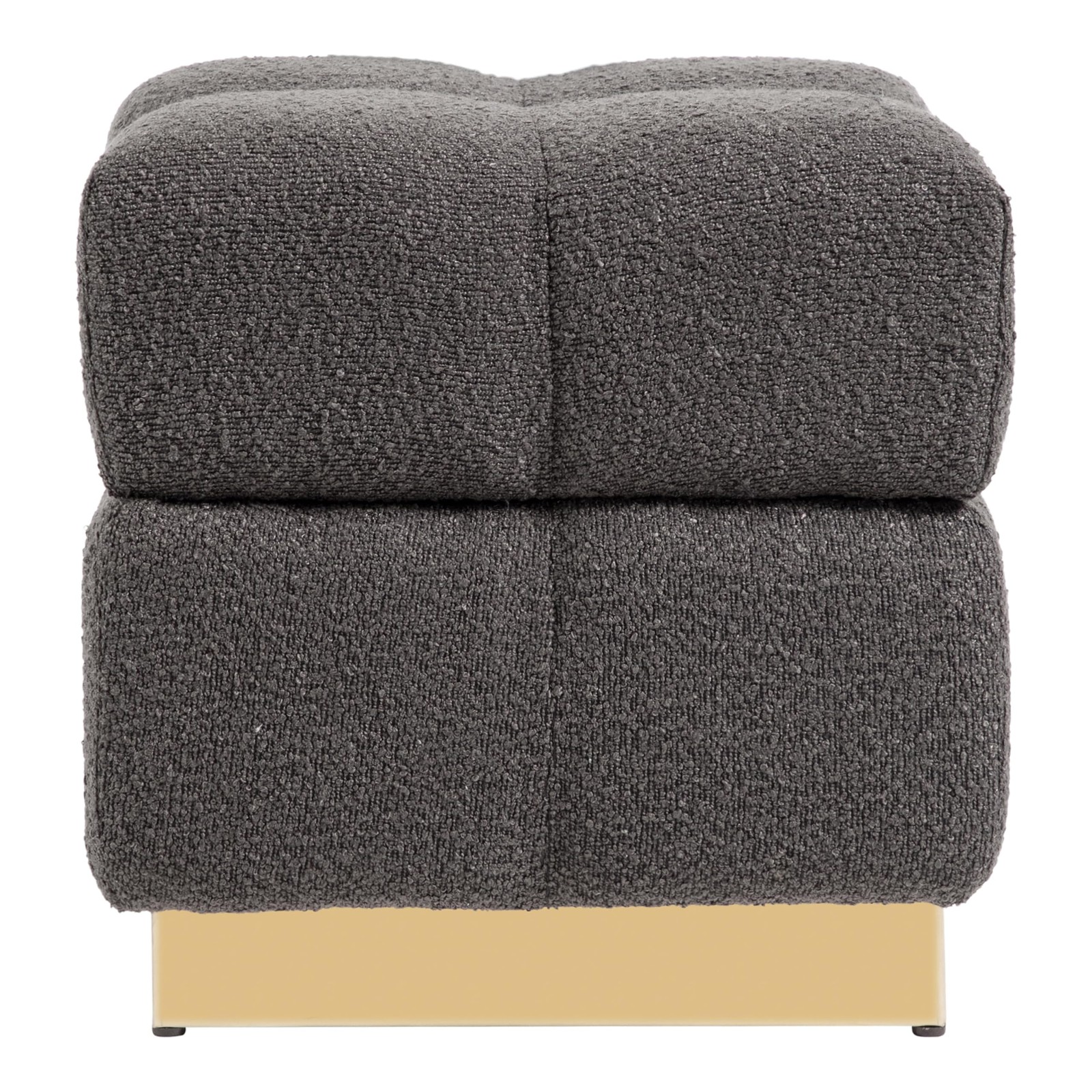 Renzo Modern 18-inch Upholstered Ottoman with Storage Compartment and Biscuit...