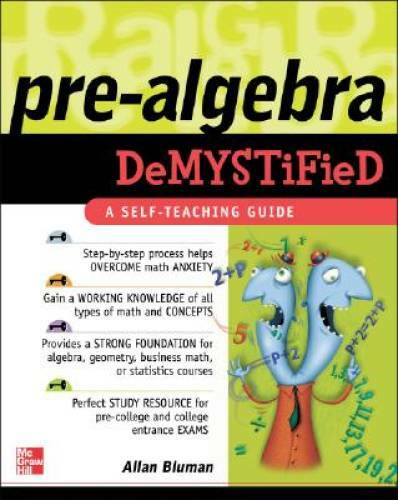 Pre-Algebra Demystified - Paperback By Allan Bluman - GOOD