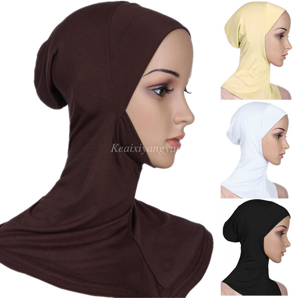 New Women Muslim Headscarf Inner Hijab Caps Islamic Underscarf Hats Ninja Hijab