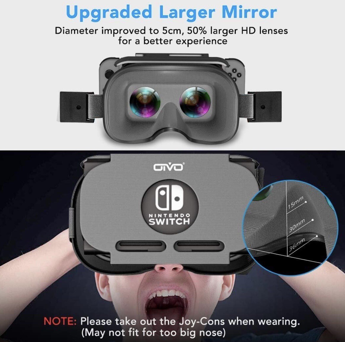 VR Headset Compatible with Nintendo Switch & Nintendo Switch OLED Model, New