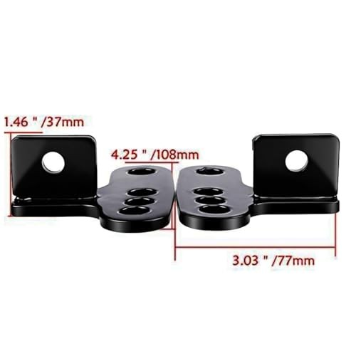 Motorcycle Lowering Blocks, Rear Adjustable 1" + 2" + 3" Suspension Black#2