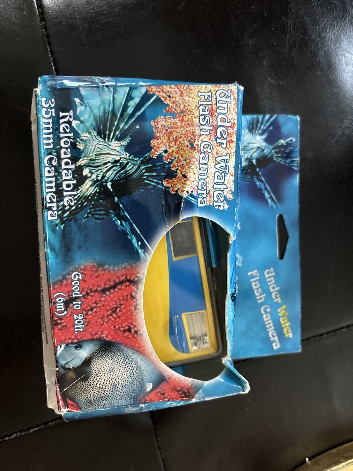 UNDER WATER 35MM FLASH CAMERA Reloadable CAPTURE THE SEA. New