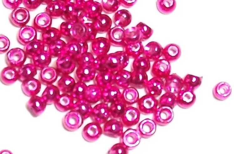 20 METALLIC PINK TUNGSTEN ROUND BEADS Fly Tying Pick From 6 Sizes