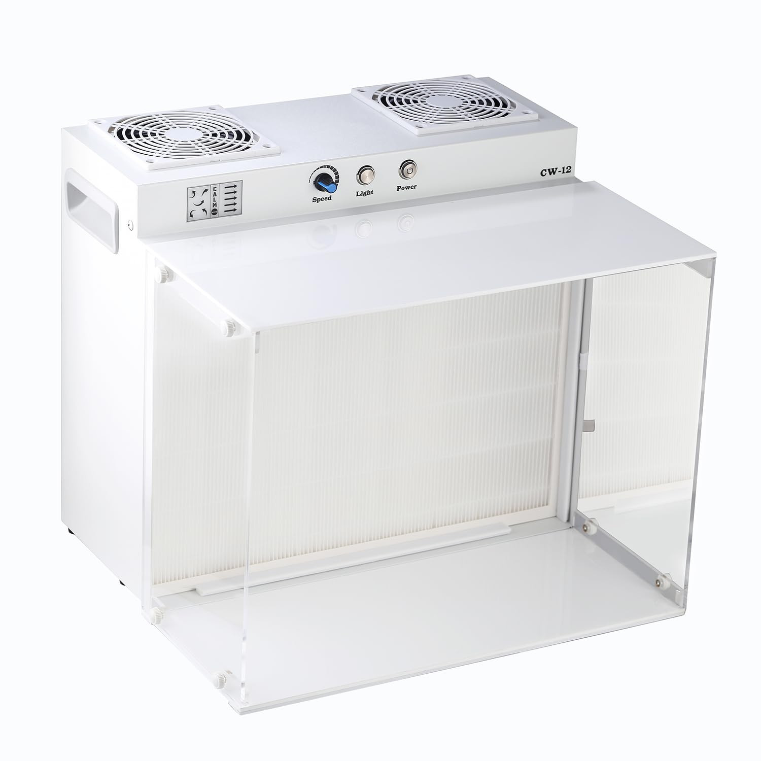 Laminar Flow Hood with HEPA H12 Filter,Ffu,17.3" X 14.8" X 14.8" Laminar Flow Ho
