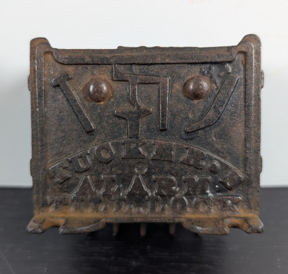Antique Tucker’s Alarm Till Drawer Lock Cast Iron Store Cash Register