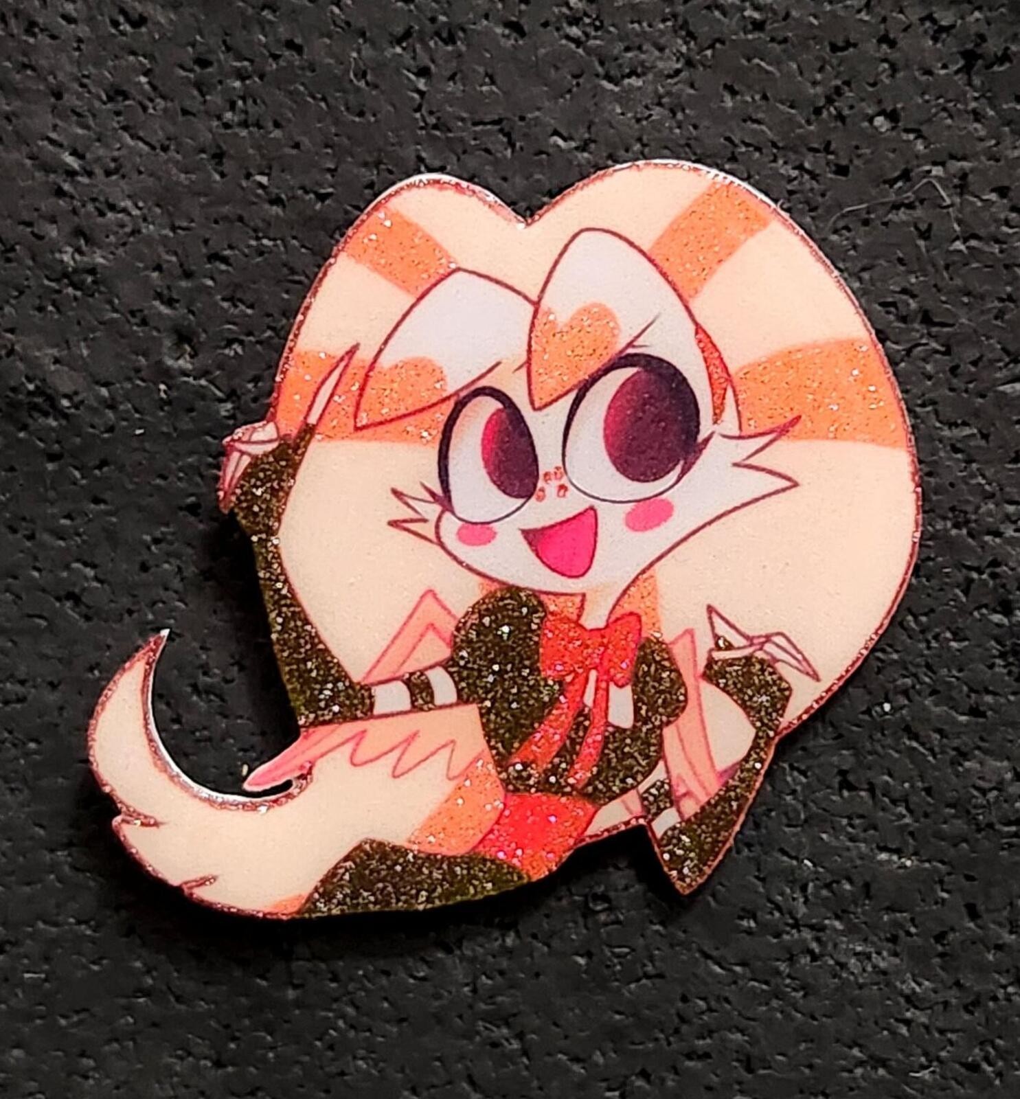 Molly glitter pin - Hazbin Hotel