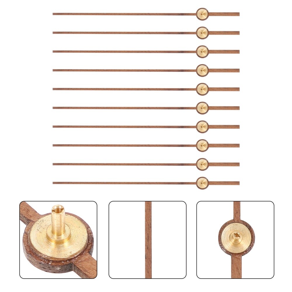 10Pcs Clock Second Hands Wooden Second Hands Replacement Clock Movement New
