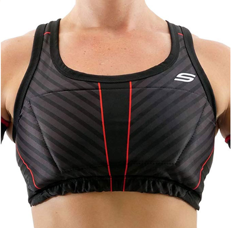 Social Paintball Grit Women’s Racerback Padded Sports Bra BLACK Large L