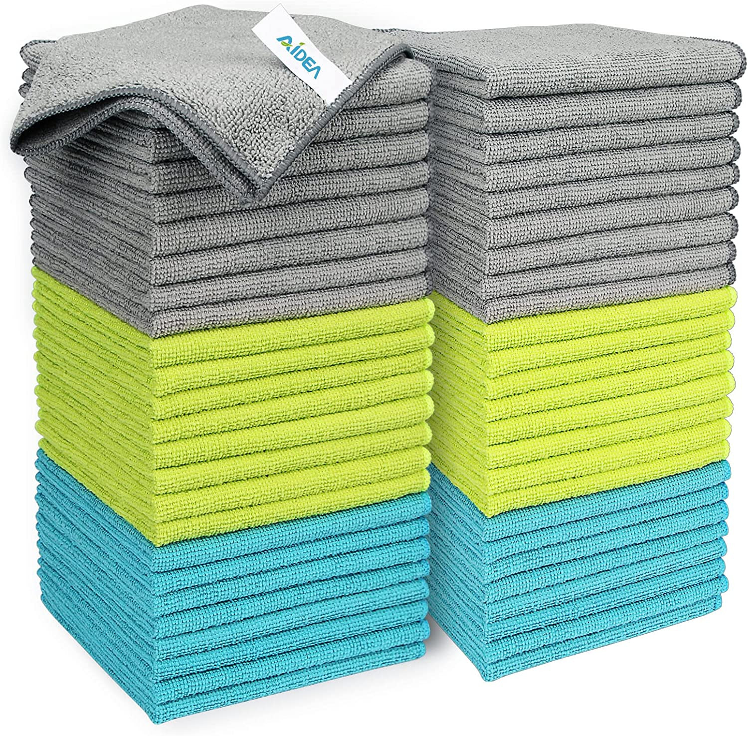Microfiber Cleaning Cloths-50PK, Soft Highly Absorbent Cleaning Rags, Lint Free