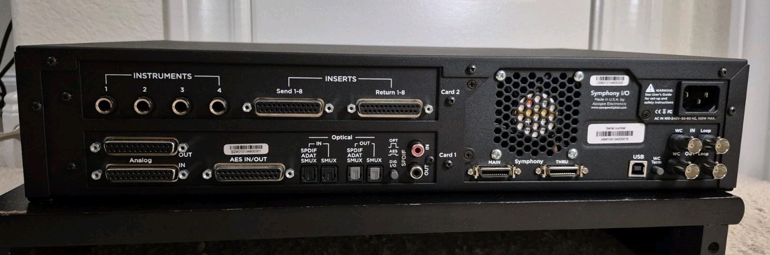 Apogee Symphony I/O Audio Interface w/2 Cards