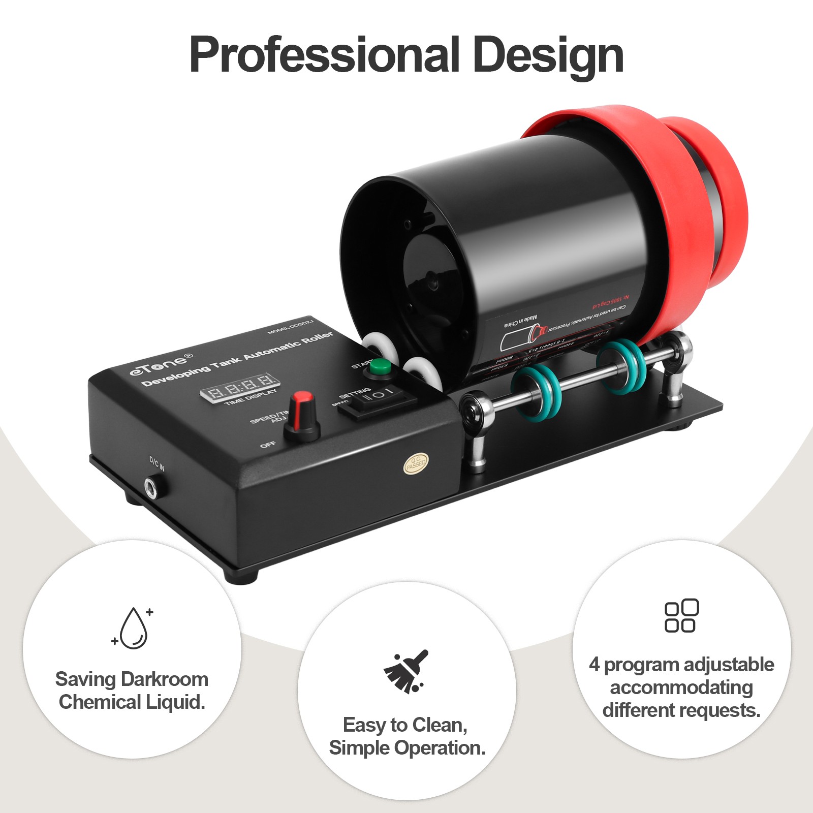 Automatic Darkroom Film Processor Machine For Jobo AP+3 Spirals Developing Tank