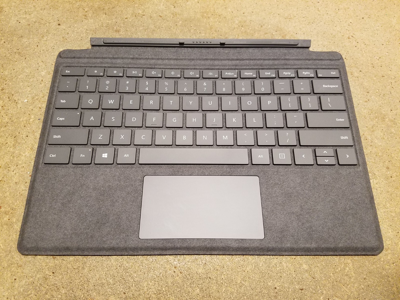 For Surface Pro 7 - Platinum - Microsoft Signature Alcantara Type Cover Keyboard
