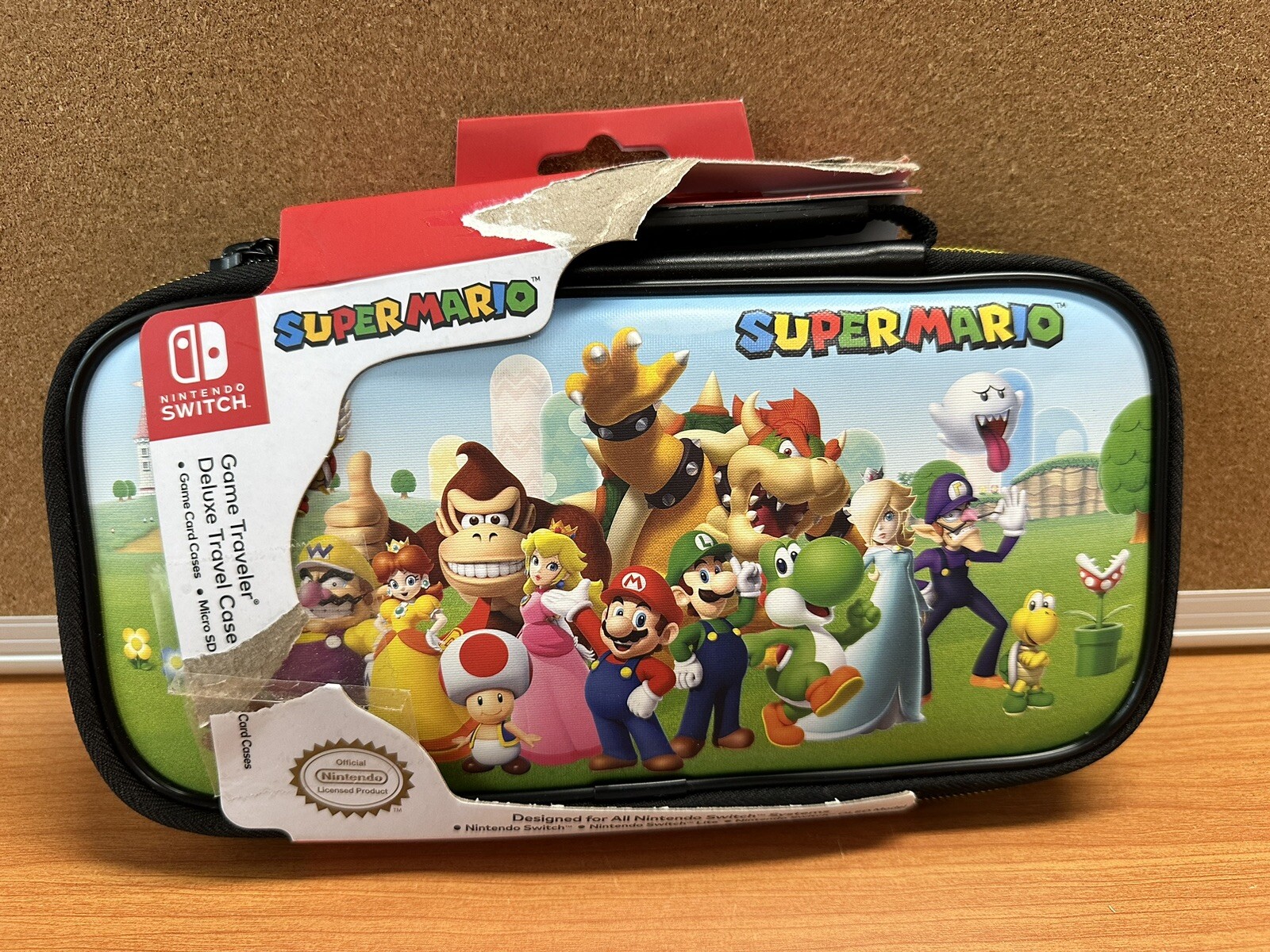 Nintendo Switch Super Mario Game Traveler Deluxe Travel Case - New Package Wear