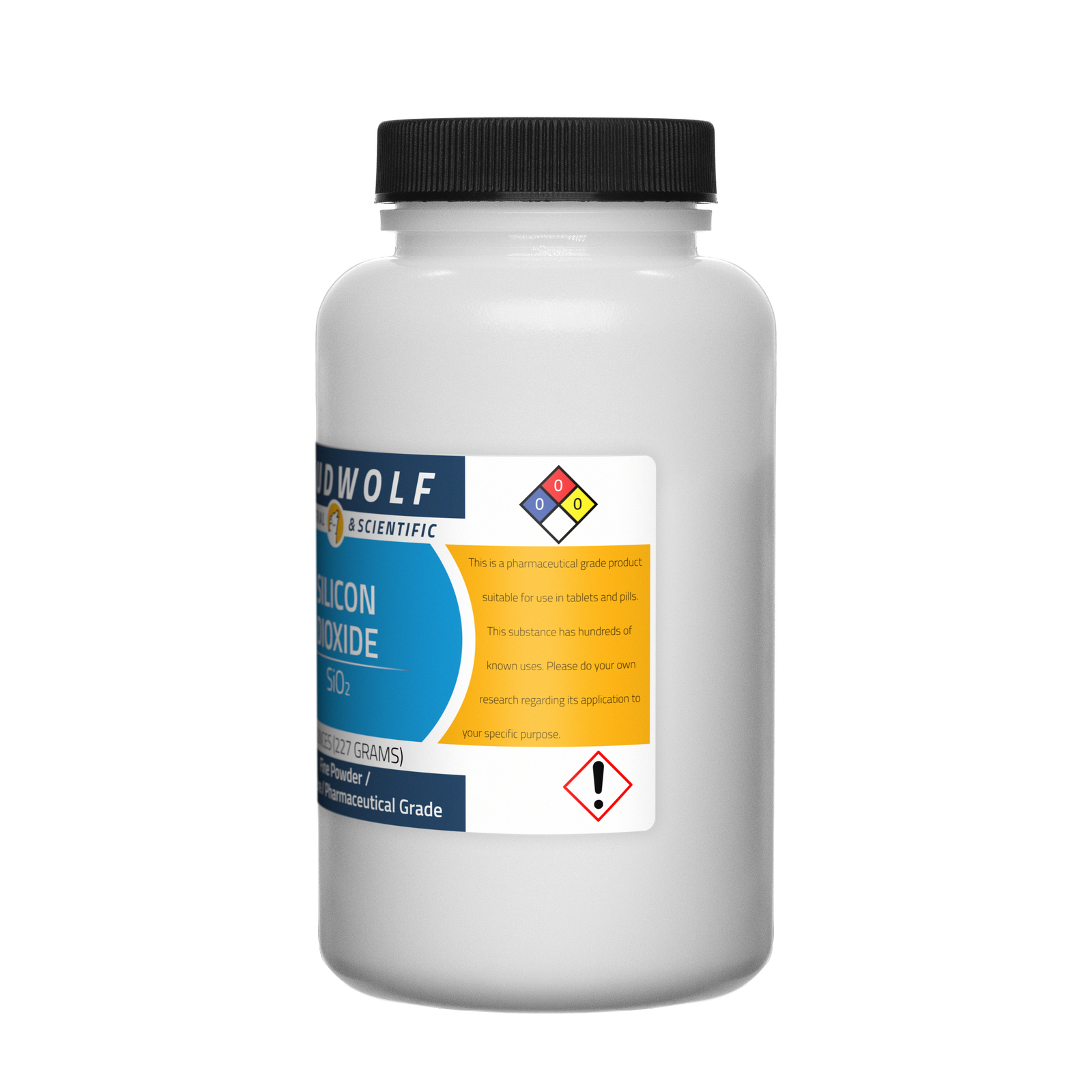 Silicon Dioxide, 1.5lb, Pharmaceutical Grade, Sturdy Bottles, SHIPS SAME DAY