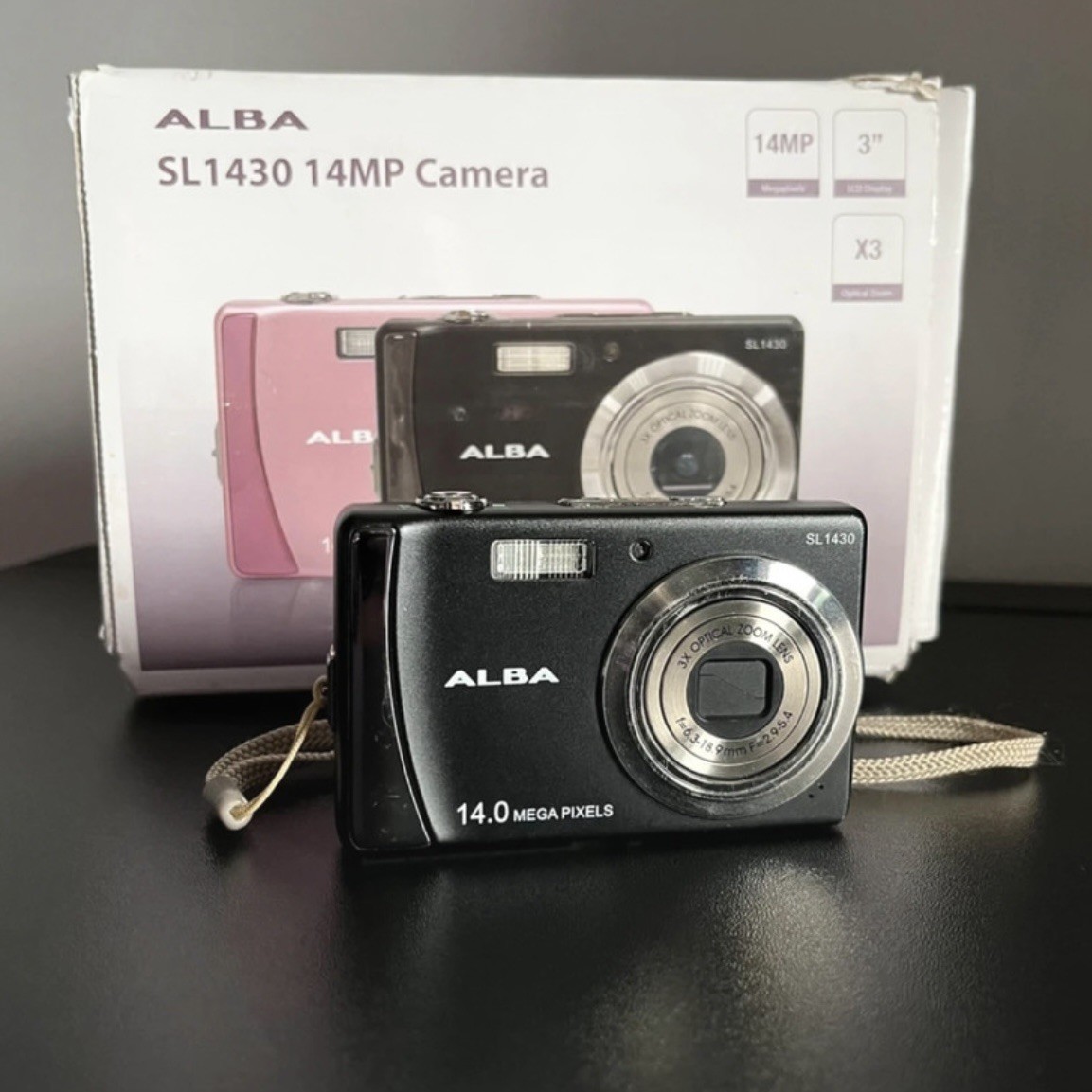 Alba SL1430 14.0MP Compact Digital Camera Black Tested Working Boxed