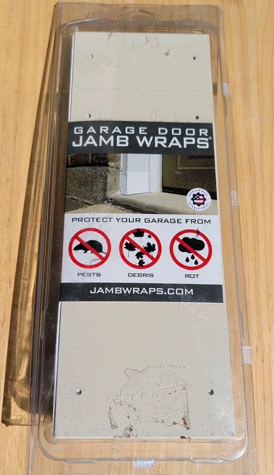 Garage Steel Jamb Wraps Almond 1 Pairs (2) Heavy-Duty Pest & Rot Protection FS!