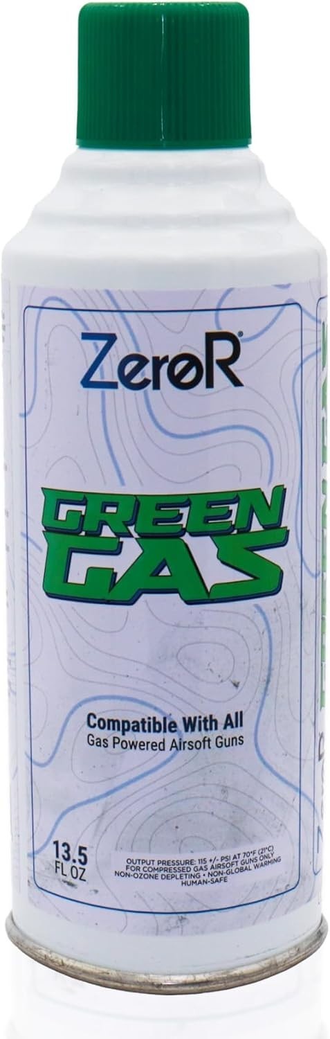ZeroR® Green Gas Fuel for Airsoft Guns 13.5 fl oz Each (11.8 oz Total WT) 1 Can