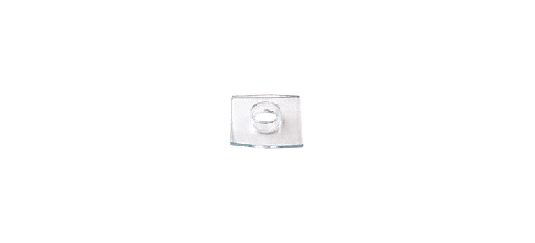 CRL HW062-XCP10 Clear 1-1/4" O.D. Square Washer with Sleeve - pack of 10
