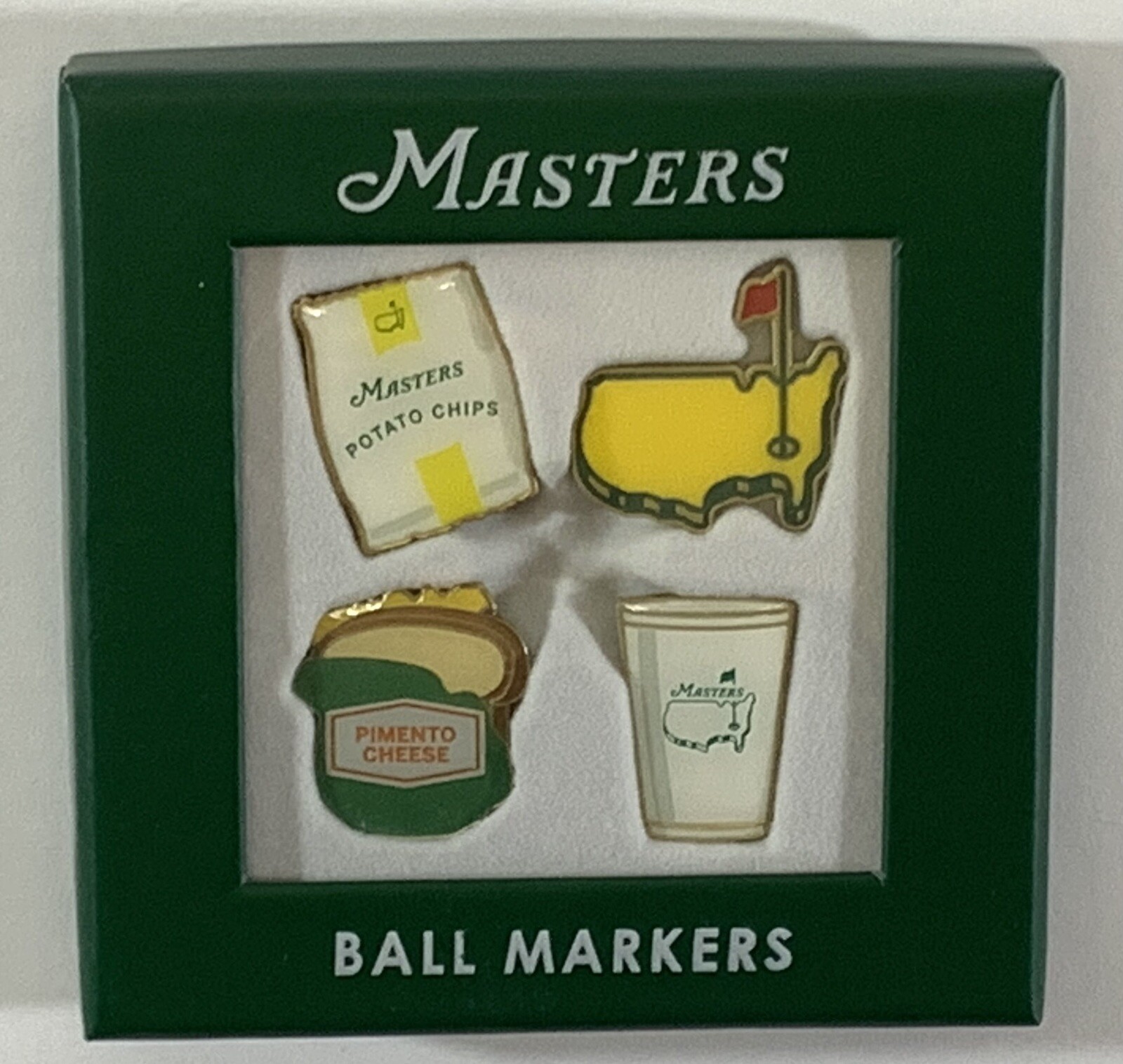 Masters golf Ball Markers concessions 4 pack 2026 pga new