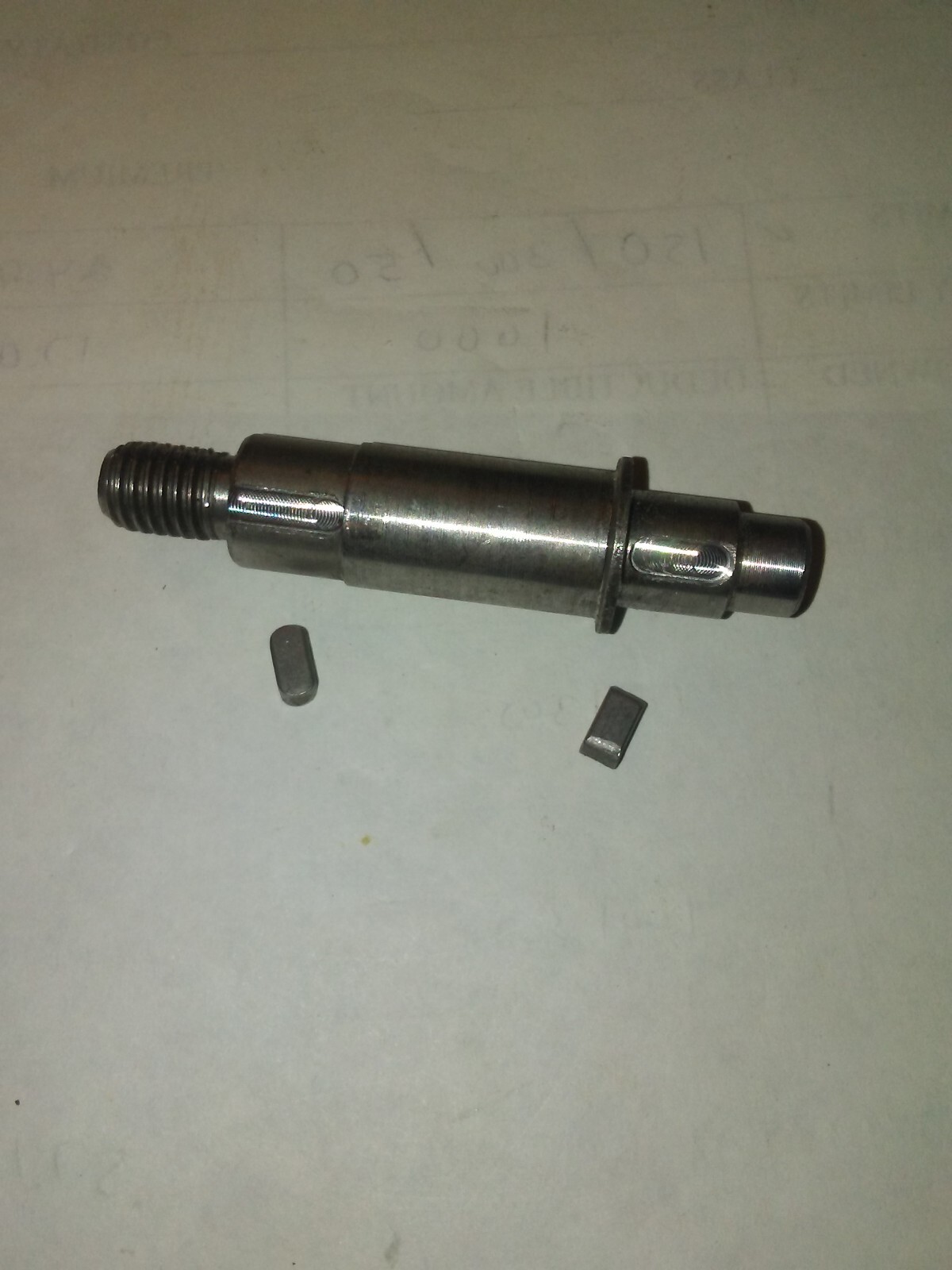 Drive spindle/Shaft for sprocket 2 key for Firewood wood log Processors