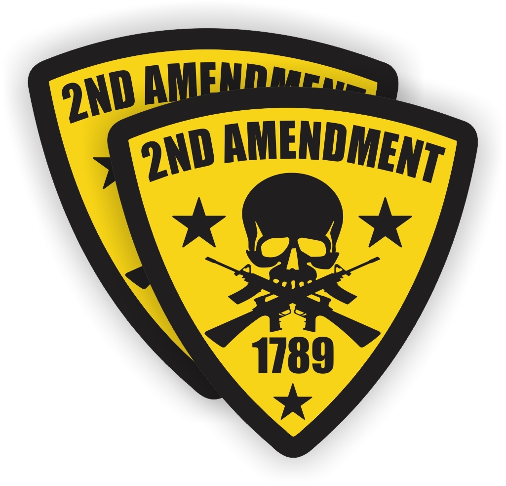 2nd Amendment Hard Hat Stickers / Motorcycle Welder Helmet Decals / USA Labels