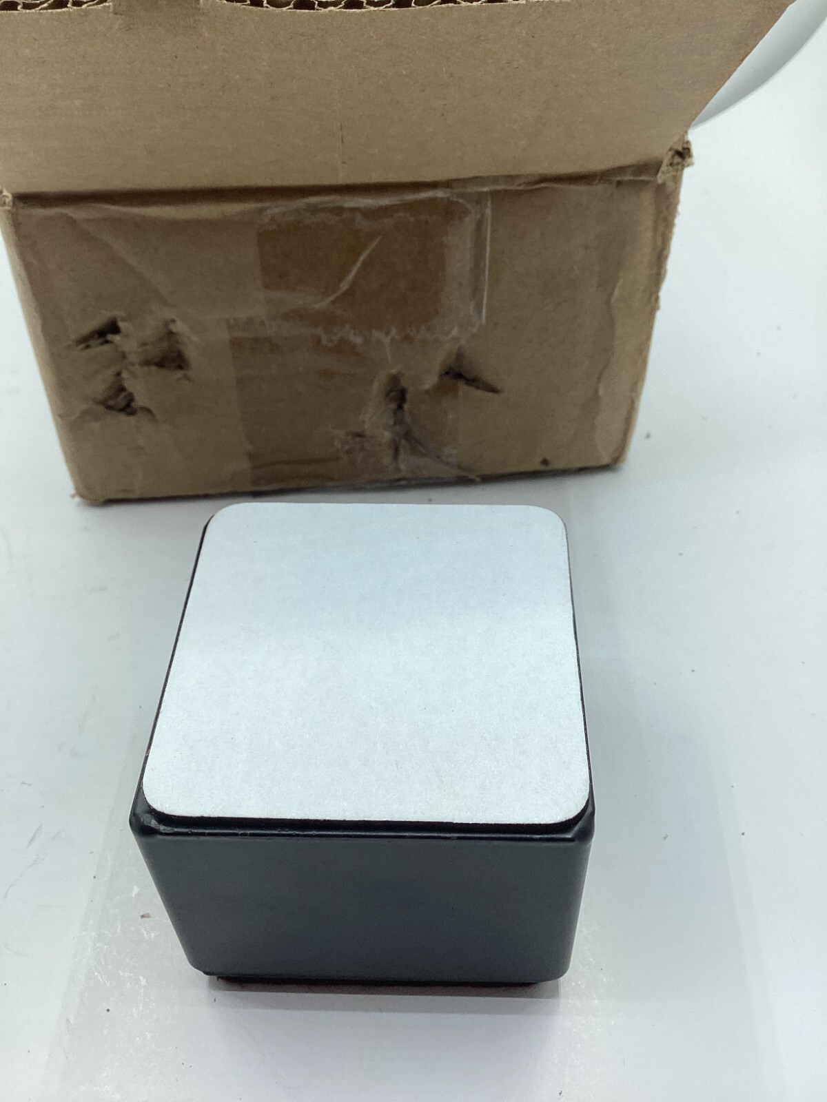 Pack of 4 Ezprotekt 2" Bed Risers Black Square Self-Adhesive Protects Hard Floor
