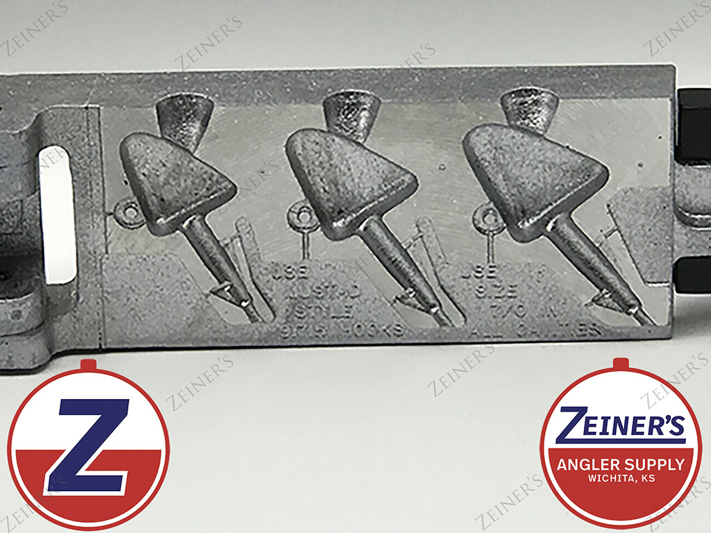 3354 Do-It Molds Style "9" Shad Head Jig SH9-3-LA New 1 1/2 oz to 2 1/2 oz 3 cav