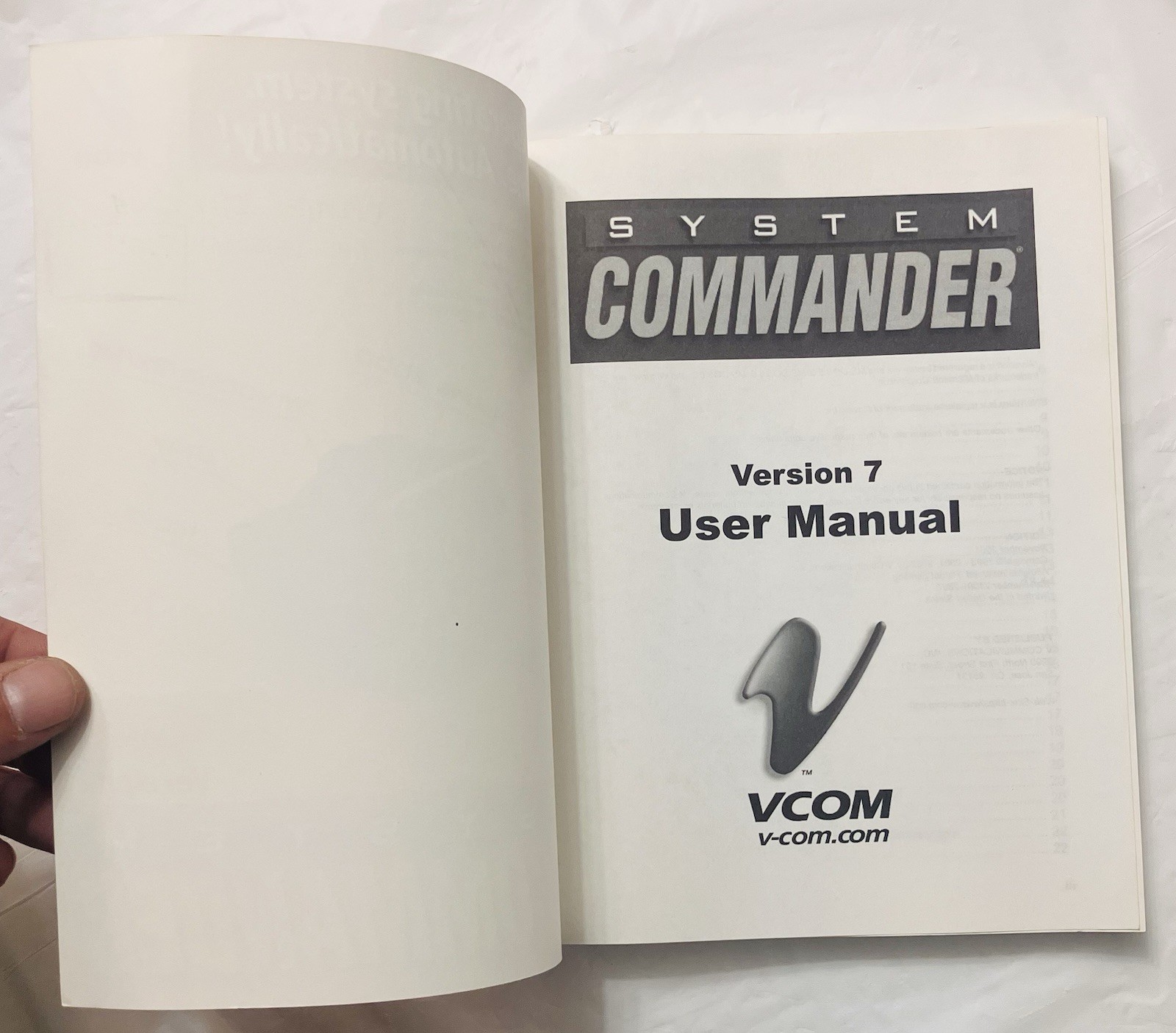 System Commander Version 7 User Manual VCOM Computing Guide Windows Linux (2001)