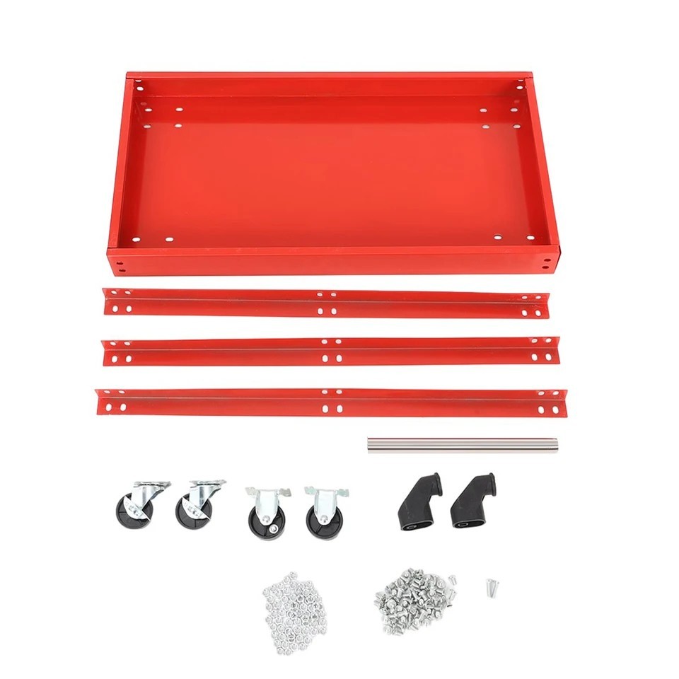 MULTIPURPOSE WORKSHOP TOOL TROLLEY TOOL HOLDER 3 SHELVES WITH WHEELS