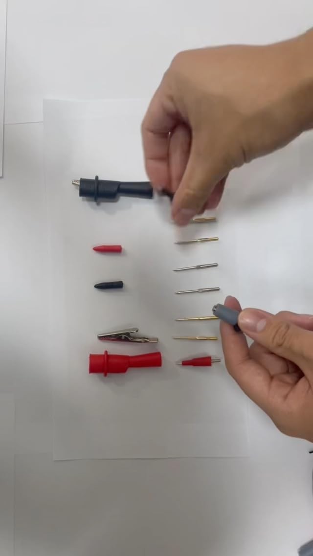 Professional Multimeter Test Leads Kit,Extra-Long Silicone Meter Leads 1000V 20A
