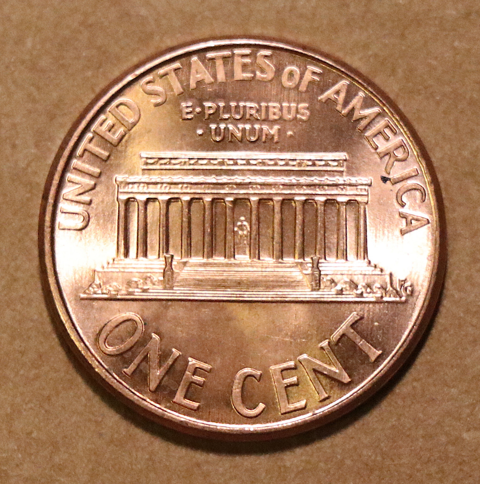 2000 Lincoln Memorial cents BU
