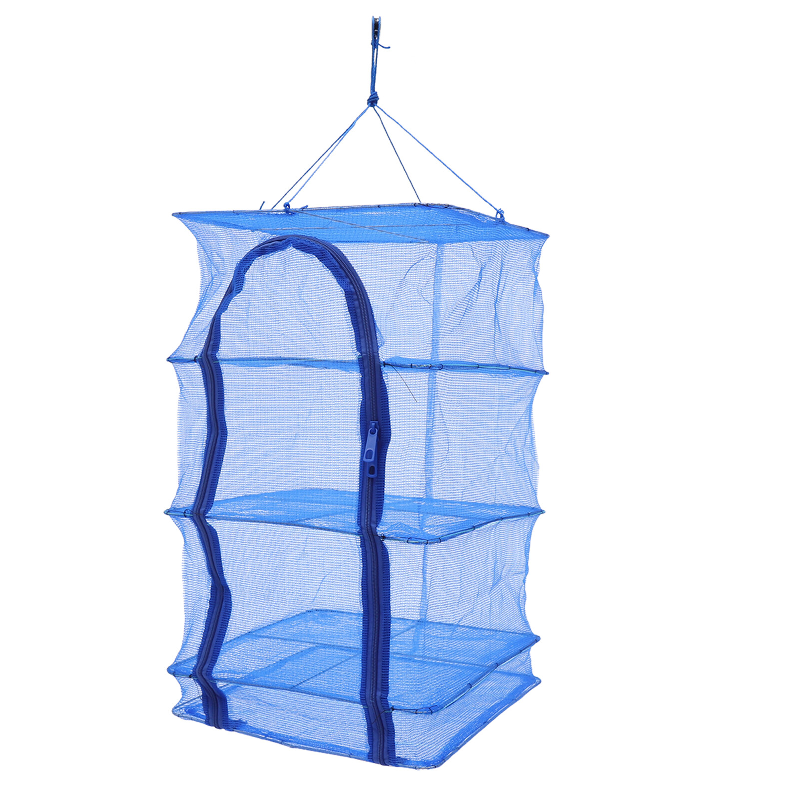 Foldable 4 Layers Drying Net Hanging Vegetable Fish Dishes Mesh Dryer Rack Good