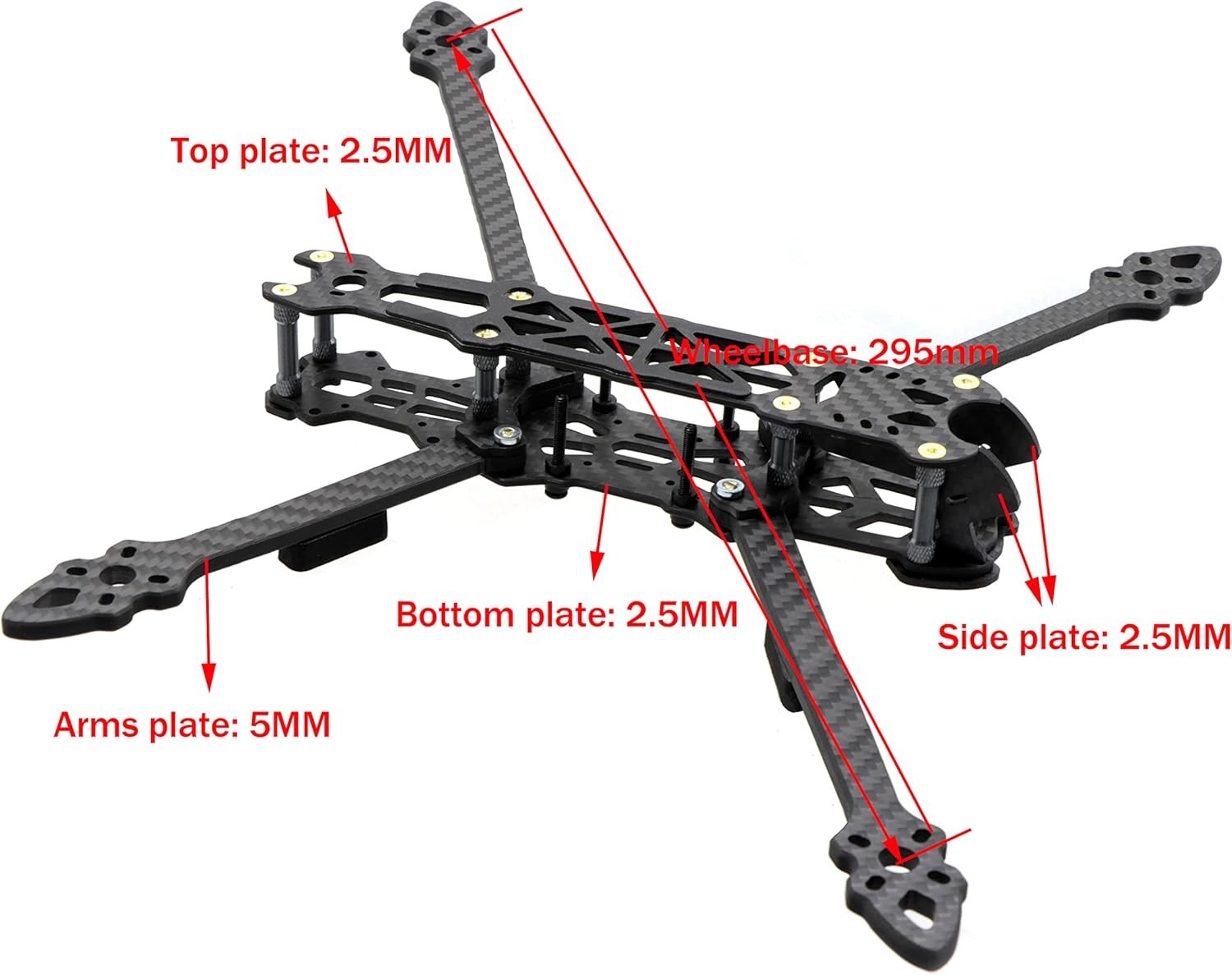 Professional 295mm FPV Racing Quadcopter Drone///`