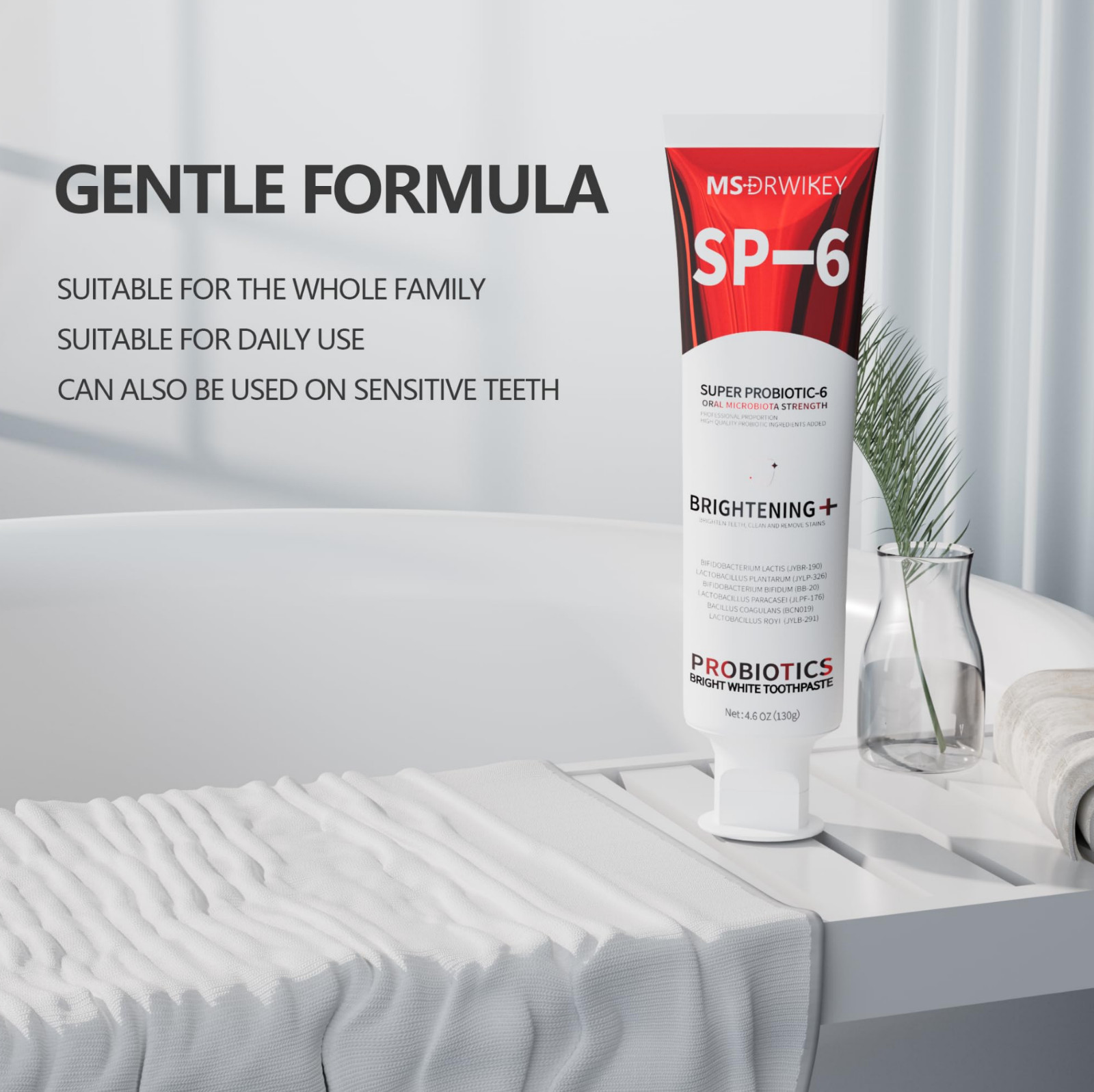 MSDRWIKEY SP-6 Whitening Toothpaste & 7-Pro Whitening Toothpaste – 2-Packs
