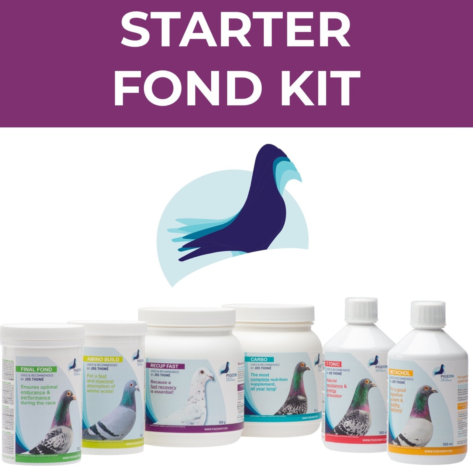 PHP Starter Fond Kit Racing Pigeon Supplements Long-Distance Performance Kit