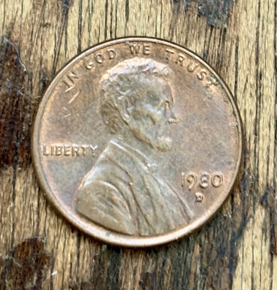 1980 D Penny