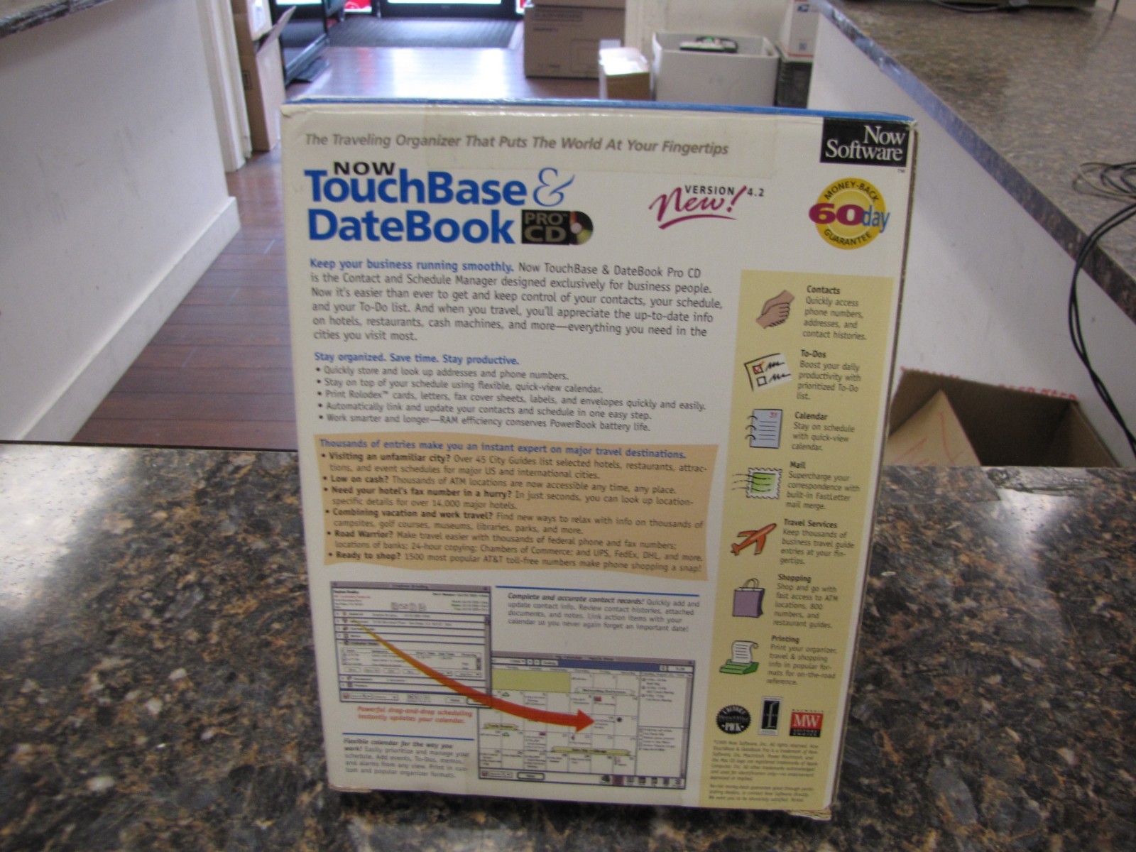 Now Software Touchbase & Datebook 2 CD-ROM's Version 3.5/4.2 for Macintosh