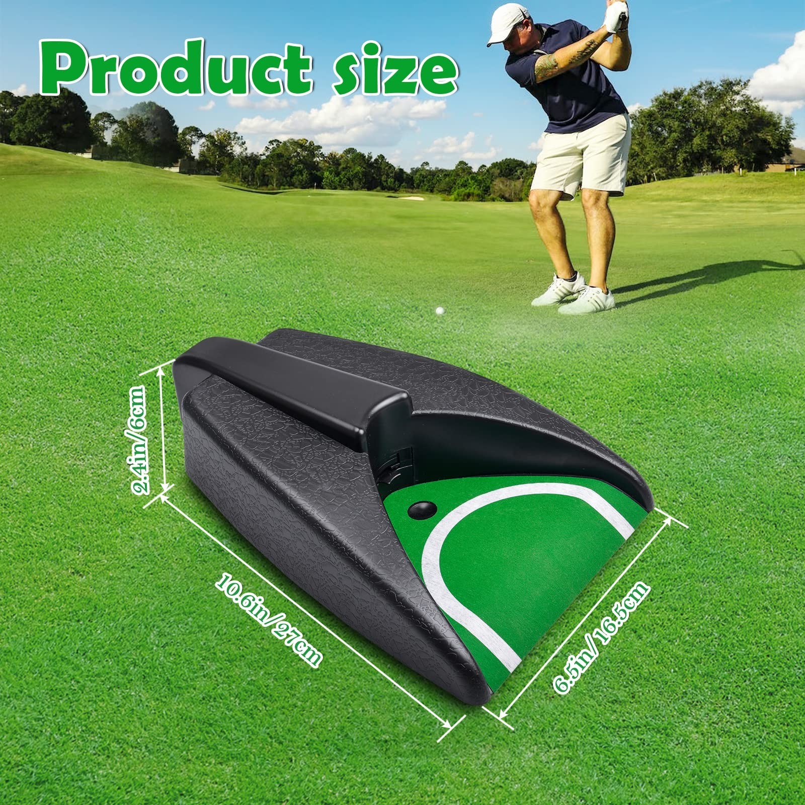 Automatic Putting Machine - Auto Returning Golf Cup Training Aid for Indoor/O...