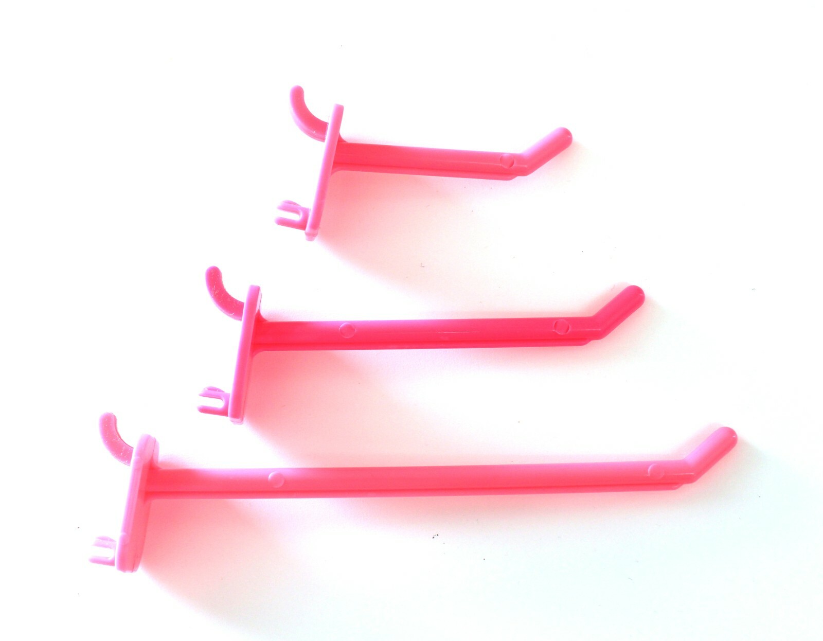 2" 4" or 6" Pink Plastic Pegboard Hooks Garage/Tools/ Storage/Craft/ 25 50 packs