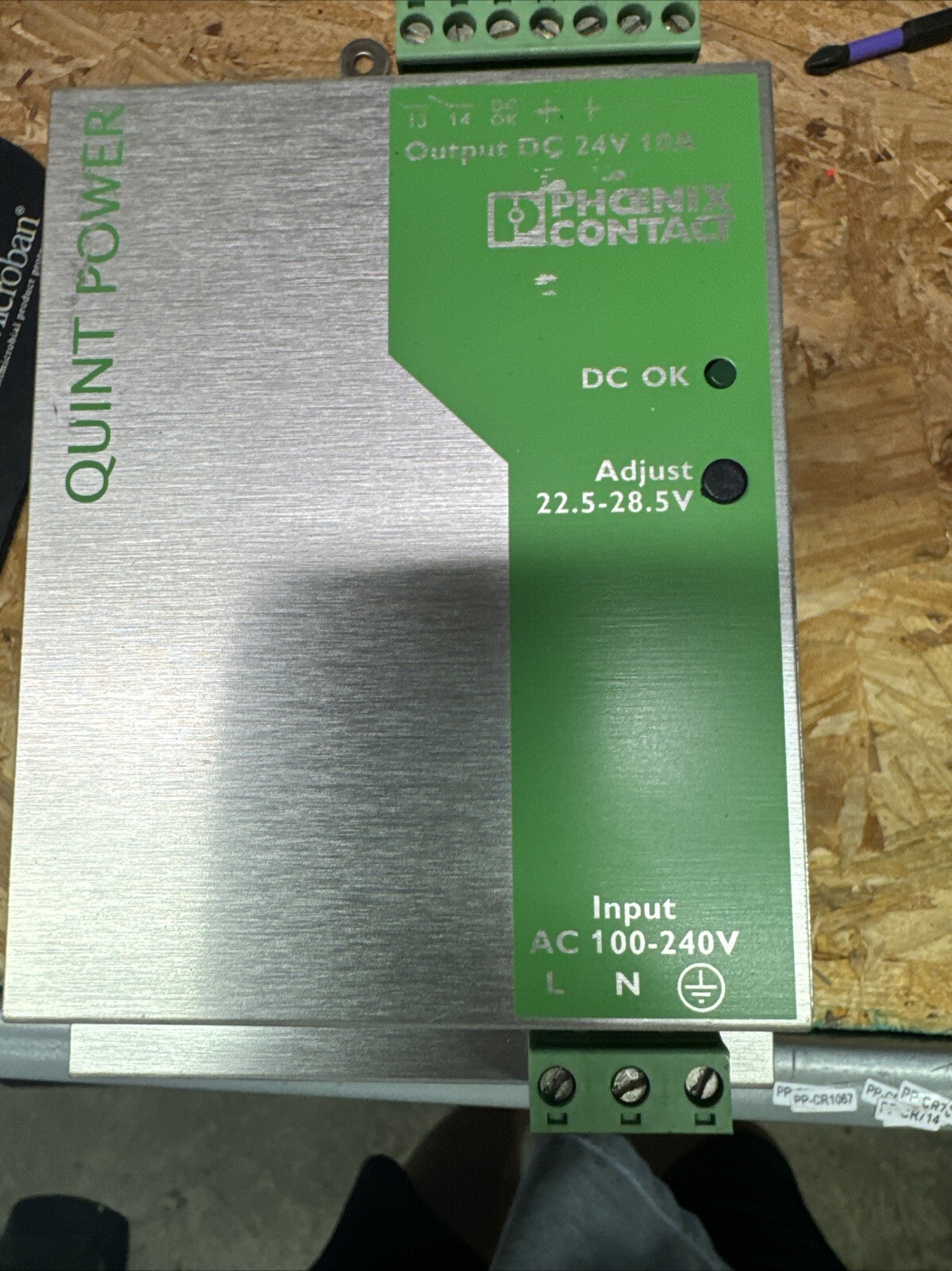 (UP TO 2) QUINT-PS-100-240AC/24DC/10 PHOENIX POWER SUPPLY USED
